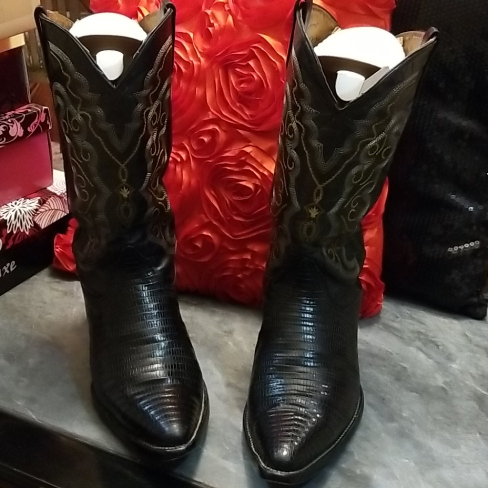 Pointy toe Teja Lizard Boots